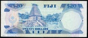 Fidji, 20 dollars 1992