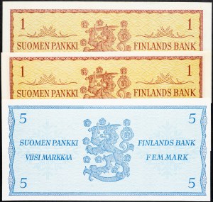 Finlande, 1, 5 Markkaa 1963