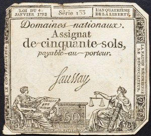 Francia, 50 Sols 1792