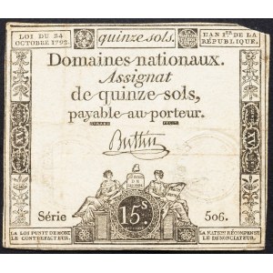France, 15 Sols 1792