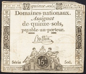 Frankreich, 15 Sols 1792