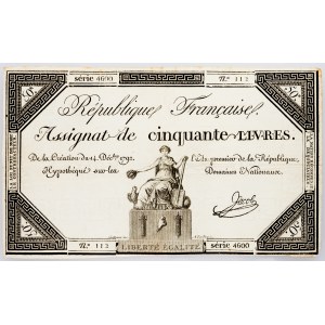 France, 50 Livres 1792