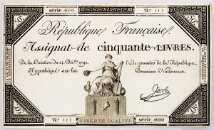 Francja, 50 Livres 1792