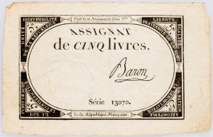 Francia, 5 Livres 1793