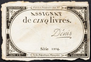 France, 5 Livres 1793