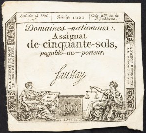 Francie, 50 solů 1793