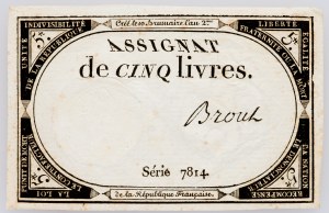 France, 5 Livres 1793