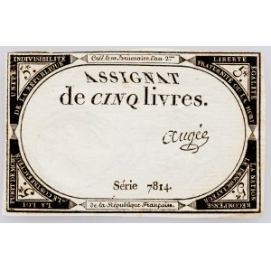France, 5 Livres 1793