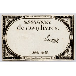 France, 5 Livres 1793