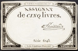 Francia, 5 Livres 1793