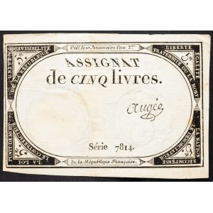France, 5 Livres 1793