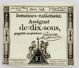 Frankreich, 10 Sous 1793