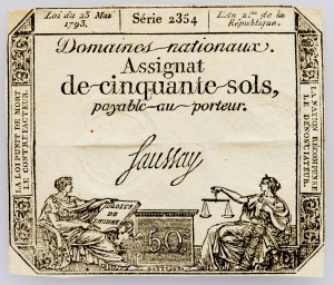 France, 50 Sols 1793