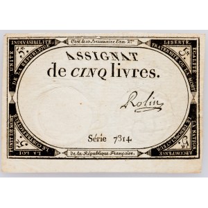 Francia, 5 Livres 1793