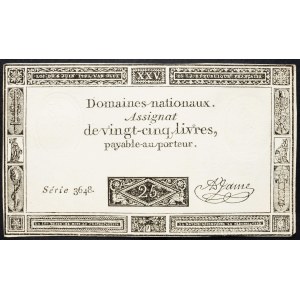 France, 25 Livres 1793