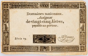 Francja, 25 Livres 1793