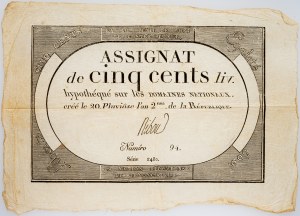 Francja, 500 Livres 1794