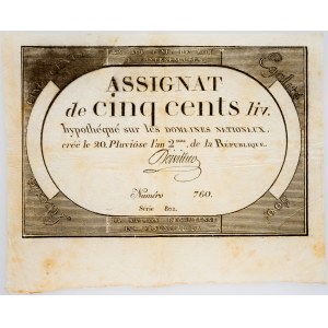 France, 500 Livres 1794