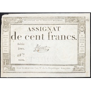 France, 100 Francs 1795