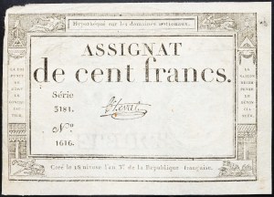France, 100 Francs 1795
