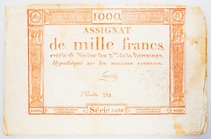 France, 1000 Francs 1795