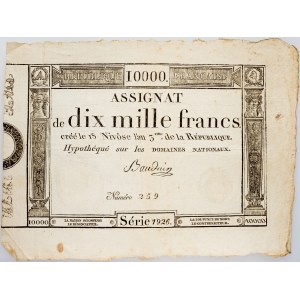 France, 10000 Francs 1795