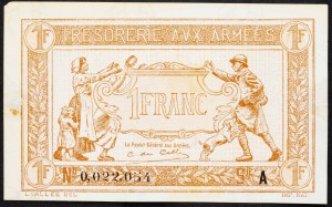 Frankreich, 1 Franc 1919