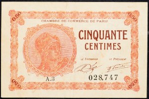 Francie, 0,5 Centime 1920