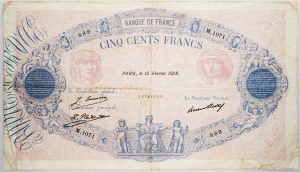 Francie, 500 franků 1928