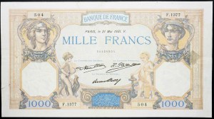 Francia, 1000 franchi 1931