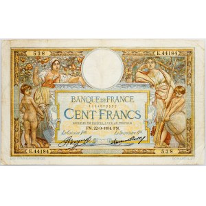 France, 100 Francs 1934