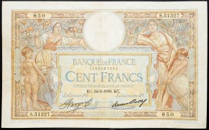 Frankreich, 100 Francs 1936