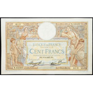 France, 100 Francs 1937