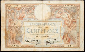 Francúzsko, 100 frankov 1938