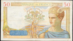 Francie, 50 franků 1938