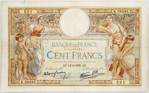 France, 100 Francs 1938