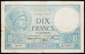 Francia, 10 franchi 1939