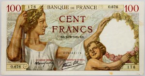 France, 100 Francs 1939