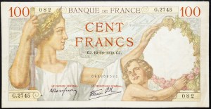 Francja, 100 franków 1939