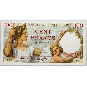 Frankreich, 100 Francs 1939