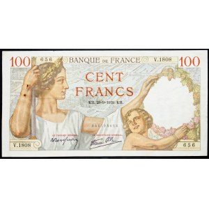 France, 100 Francs 1939