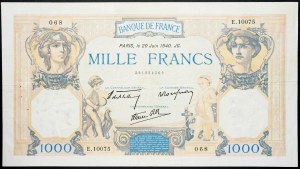 Francia, 1000 franchi 1940