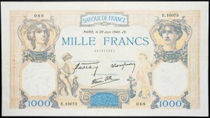 France, 1000 Francs 1940