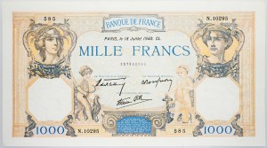 Francie, 1000 franků 1940
