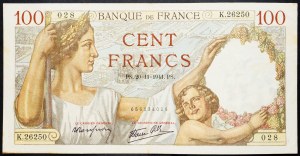 Francia, 100 franchi 1941