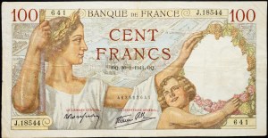Francie, 100 franků 1941