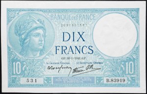 Francia, 10 franchi 1941