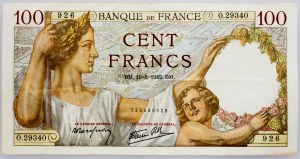 Francia, 100 franchi 1942