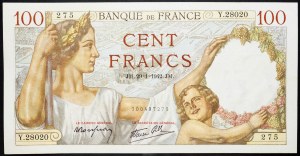 Francia, 100 franchi 1942