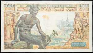 Francie, 1000 franků 1942